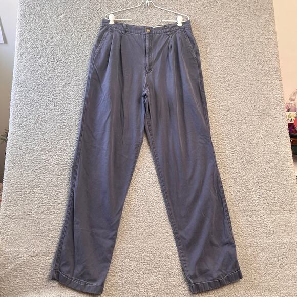 VINTAGE EDDIE BAUER JEANS Mens 36X36 Relaxed Outdoor Gray Denim Workwear Taiwan - Picture 1 of 7